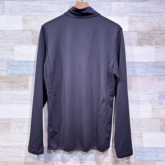 ASICS 1/4 Zip Performance Jersey Tech Pullover Black Lightweight Mens Medium - Picture 3 of 6